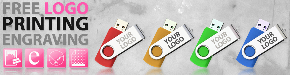 Free Logo Printing onto USB Drives