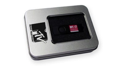 Metal Tin with Window USB Box