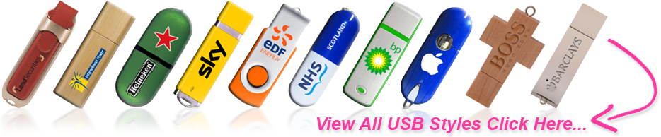 Printed USB Memory Sticks Styles