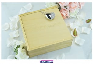 Light Wooden Photo Print USB Gift Box 3