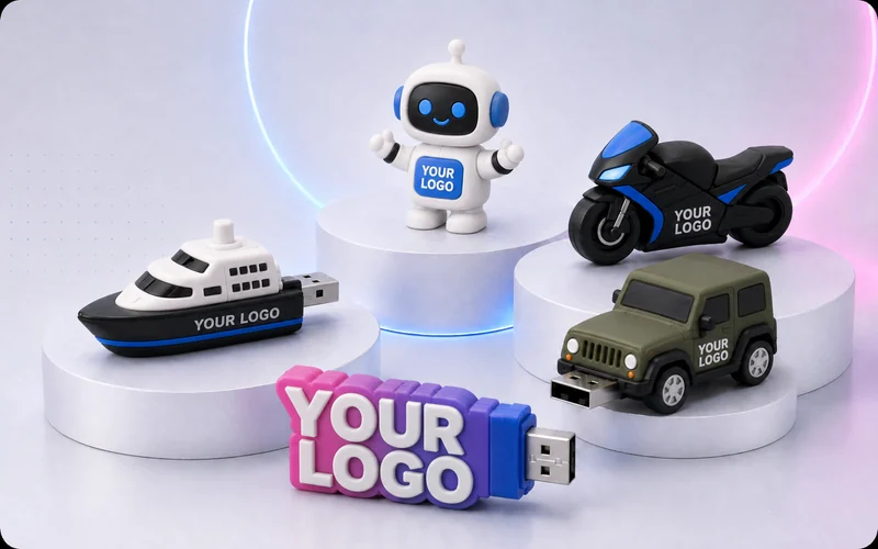 Custom-shaped USB sticks made to your design