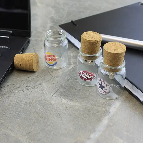 Glass Bottle USB view 2