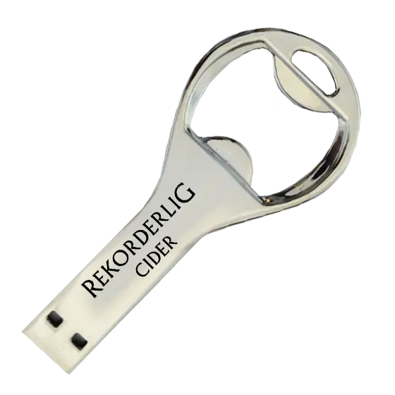 Retro Bottle Opener USB with your branding