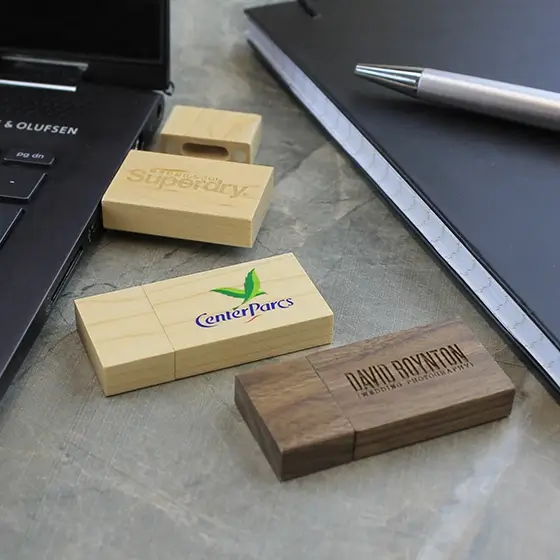 Wooden Block USB view 2