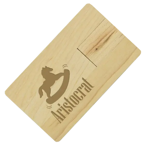 Wooden Card USB with your branding