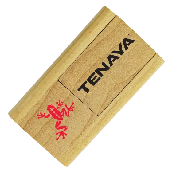 Wooden Flip USB with your branding
