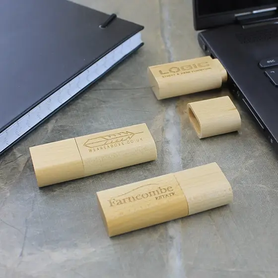 Wooden Stick USB view 2