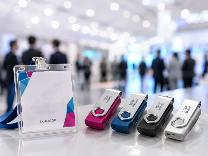 Branded USB sticks and tech gifts for events and exhibitions