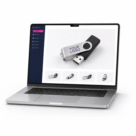Free visual proof of your logo on a USB stick before printing