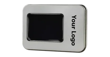 Small Metal USB Tin With Window