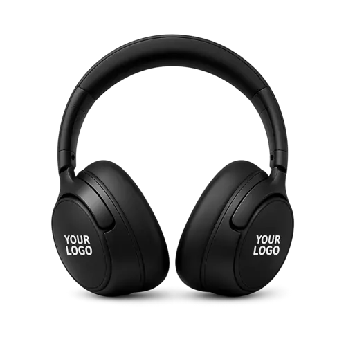 Branded headphones printed with your logo, sourced by USB Makers