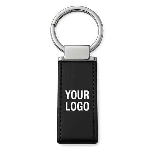 Branded keyrings printed with your logo, sourced by USB Makers