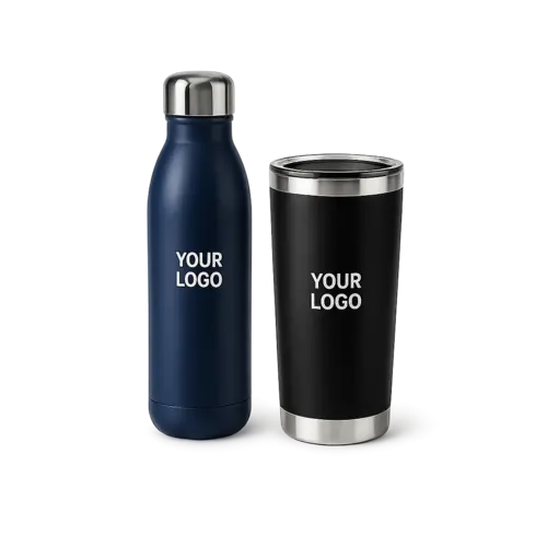 Branded water bottles & tumblers printed with your logo, sourced by USB Makers